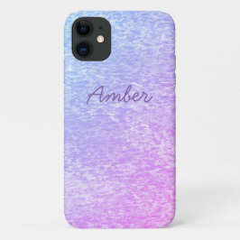 Roze Blau Geschilderde Textuur Patroon Persoonlijk Case-Mate iPhone Case