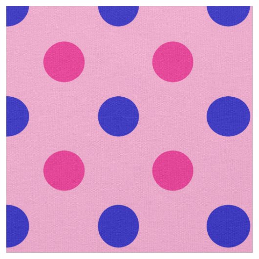 Roze Blau Roze Stippenpatroon Stof (Close Up)