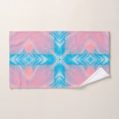 Roze blauw Abstract Bad Handdoek (Handdoek)
