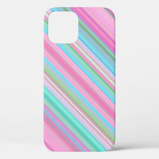 Roze blauw Abstract Case-Mate iPhone Case (Achterkant)