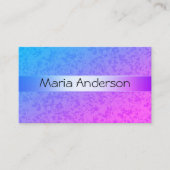 roze blauw, abstract, patroon visitekaartje (Voorkant)