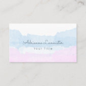 Roze blauw Abstract Visitekaartje (Voorkant)