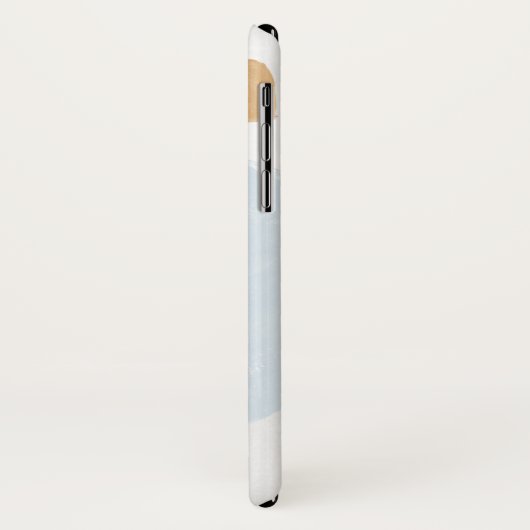 Roze Blauw Abstract Waterverf Patroon Case-Mate iPhone Case (Achterkant/links)