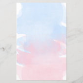 Roze Blauw Aquarel Goud Know The Mom-to-be Game (Achterkant)