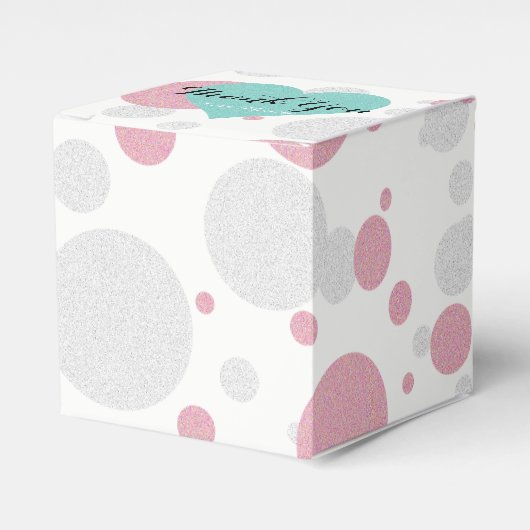 Roze Blauw Baby Reveal Sprinkle Shower Tiara Party Bedankdoosjes (Voorkant Zijde)