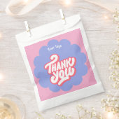 Roze & Blauw Bedankt vrouwelijk bedrijfsleven Bedankzakje (Geknipt)