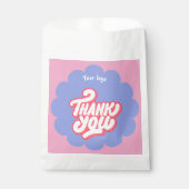 Roze & Blauw Bedankt vrouwelijk bedrijfsleven Bedankzakje (Voorkant)