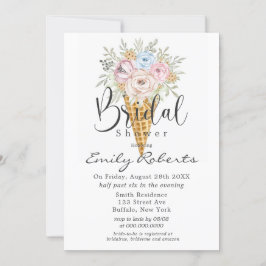 Roze blauw blikvanger Vrijgezellenfeest Kaart