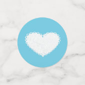 Roze Blauw Bloemen  Baby Teddy Bear Confetti (Kleine voorkant)