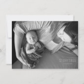  Roze Blauw Chinoiserie Baby shower Afbeelding Notitiekaartje (Achterkant)