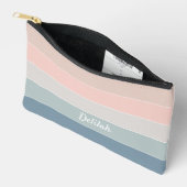 roze blauw Custom Summer Color Block Stripes Etui (Open)