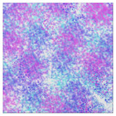 Roze, Blauw en Aqua Abstracte Splatter Stof (Close Up)