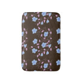 Roze blauw en chocolade bruin badmat (Voorkant Verticaal)