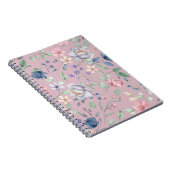 Roze blauw en geel Paars Notitieboek (Rechterzijde)