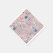 Roze blauw en geel Paars Servet (Hoek)