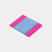 Roze, Blauw en Gele Post het Nota Post-it® Notes (Schuin)
