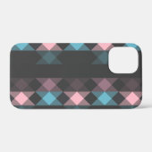 roze blauw en grijs geometrisch Case-Mate iPhone case (Achterkant (horizontaal))