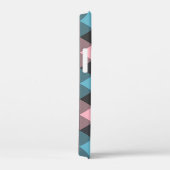 roze blauw en grijs geometrisch Case-Mate iPhone case (Achterkant / Rechts)