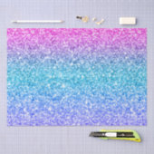 Roze blauw en Paars glitter Tissuepapier (Craft)