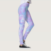 Roze, Blauw en Paarse Abstract Leggings (Rechts)