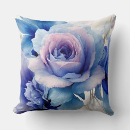 Roze, blauw en paarse rozen kussen