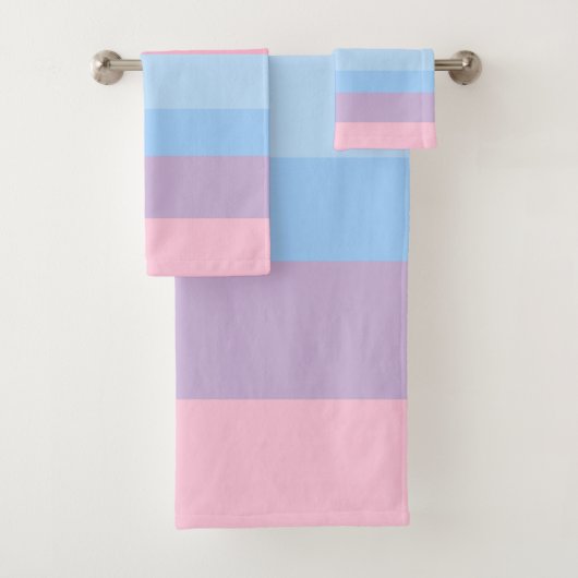 roze, blauw en paarse strepen bad handdoek (Insitu)