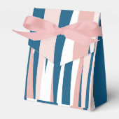 Roze blauw en wit Abstract Bedankdoosjes (Voorkant Zijde)
