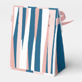 Roze blauw en wit Abstract Bedankdoosjes (Achterkant)