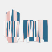 Roze blauw en wit Abstract Bedankdoosjes (Uitgevouwen)