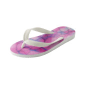 Roze blauw en wit Abstract Kinder Teenslippers (Schuin)