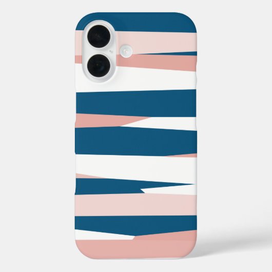Roze blauw en wit Case-Mate iPhone case (Achterkant)