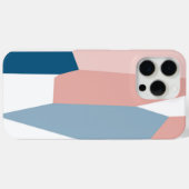 Roze blauw en wit Case-Mate iPhone case (Achterkant (horizontaal))