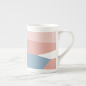 Roze blauw en wit porselein kop (Rechts)