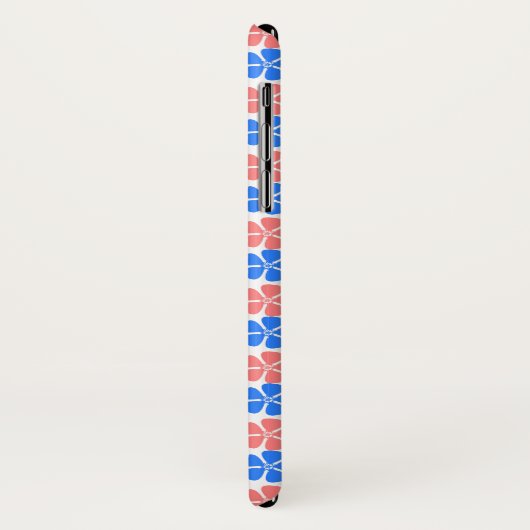  roze blauw Floral ontwerp Case-Mate iPhone Case (Achterkant/links)