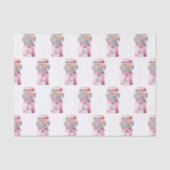 Roze Blauw Geel Bubble Gum Verjaardag Tissuepapier (Voorkant)