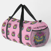 Roze Blauw Geel Haunted Bloom Pumpkin Plunjezak (Rechterhoek)