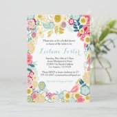 Roze Blauw Geel Kaart (Staand voorkant)