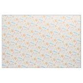 Roze blauw geel schalen stof (Fat Quarter)