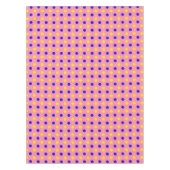 Roze Blauw Geel Stippen Design Tafelkleed (Voorkant)