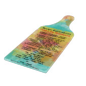 Roze Blauw Geel Waterverf Recept Equivalenten Snijplank (Hoek)