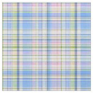 Roze Blauw Geel Wht Preppy Madras Stijl Plaid SZ6 Stof