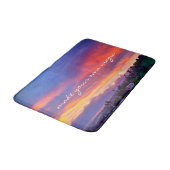 Roze Blauw Gele Zonsondergang Maak Je Eigen Magisc Badmat (Gekanteld)