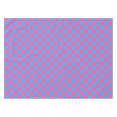Roze blauw geruit controlepatroon tafelkleed (Voorkant (Horizontaal))