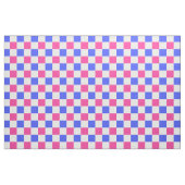 Roze Blauw geruite Check Pattern Design Stof (Fat Quarter)