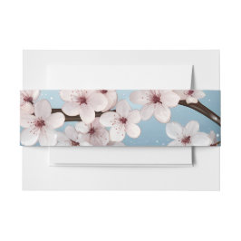 Roze-Blauw-Groen Bloemen Sparkles Trouwsets Uitnodigingen Wikkel