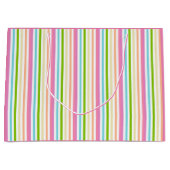 Roze Blauw Groen Geel Paars Elegant Trendy Groot Cadeauzakje (Voorkant)