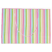 Roze Blauw Groen Geel Paars Elegant Trendy Groot Cadeauzakje (Achterkant)