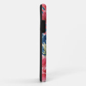 Roze Blauw Groen Geel Sinaasappel Bloem Art Patroo Case-Mate iPhone Case (Achterkant/rechts)