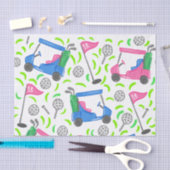 Roze Blauw Groen Golf Tissuepapier (Craft)