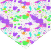 Roze Blauw Groen Turquoise Verfspatten Tafelkleed (Gekanteld)